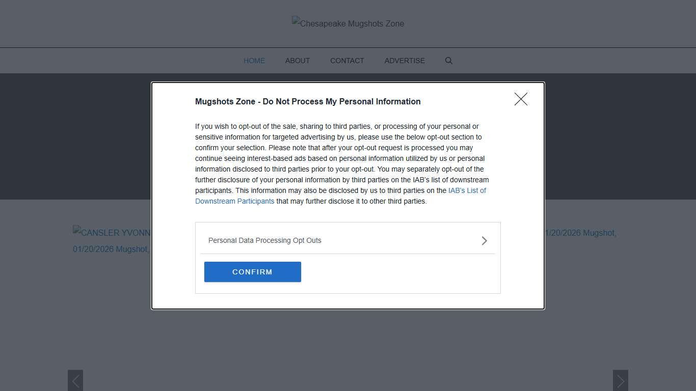 Chesapeake Mugshots Zone